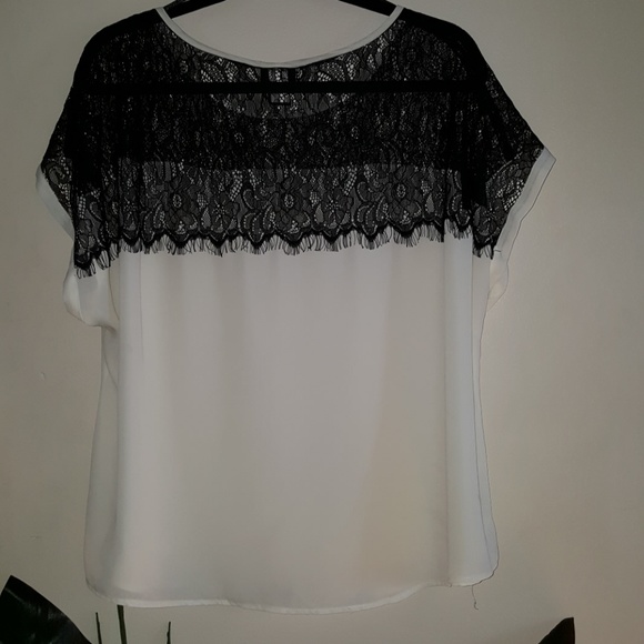 4X HOST PICK! TORRID ~ Lace Detail-Short Sleeve Blouse - Picture 3 of 6